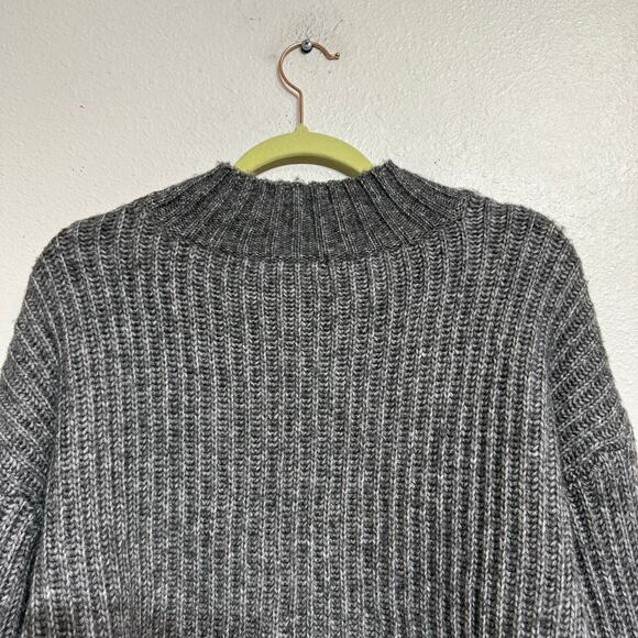 So Charcoal Heather Mock Neck Pullover Sweater Sz L NWT - Picture 9 of 13